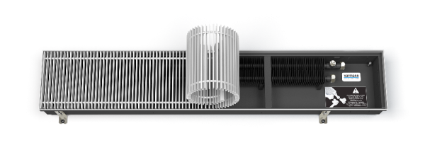 Встраиваемый в пол конвектор Varmann Ntherm 140.110.1000 RR U EV1, решетка из алюминия